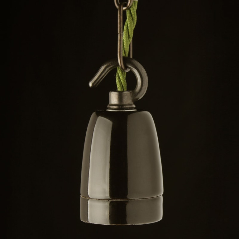 Fitting Keramiek Zwart Hook Industrial