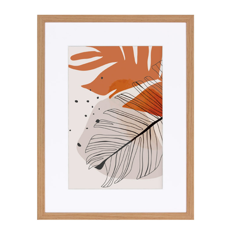 Fotolijst Sandefjord Eiken 60x70 cm - Art Print en Passe Partout