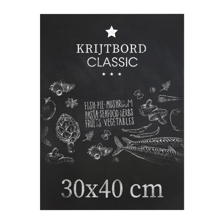 Krijtbord Classic 30x40 cm Verticaal en Horizontaal