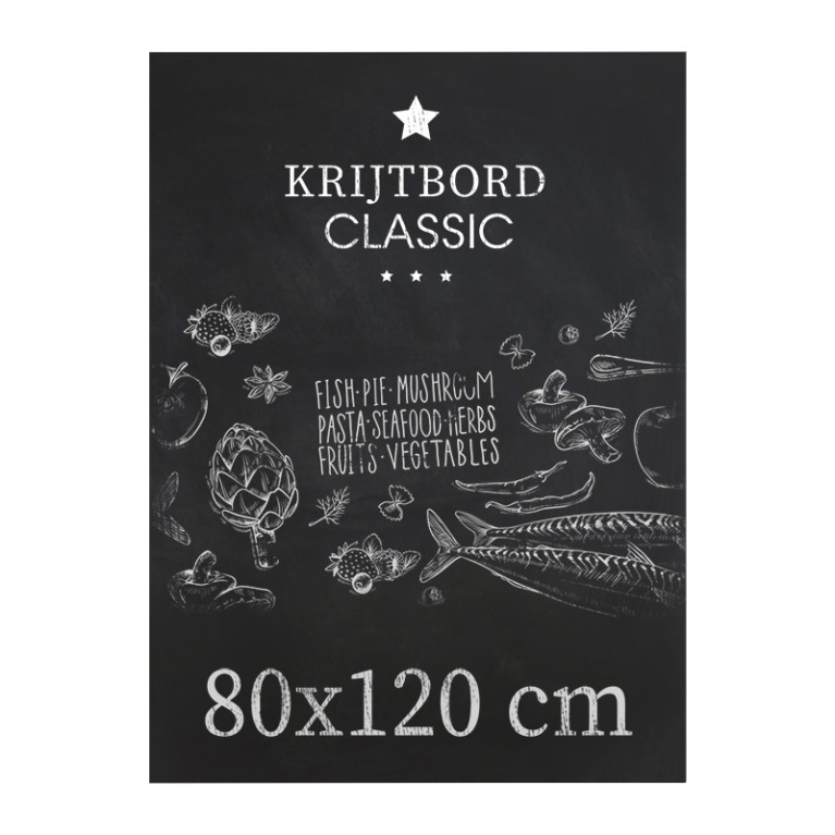 Krijtbord Classic 80x120 cm Verticaal