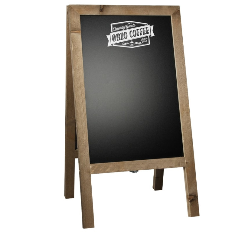 Krijtstoepbord Steigerhout 46x80cm Overview Sfeer