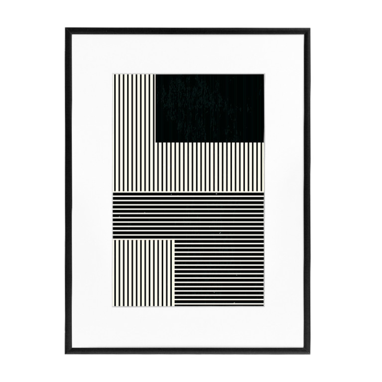 Wissellijst Aluminium Mat Zwart 18x24 cm - Art Print en Passe Partout