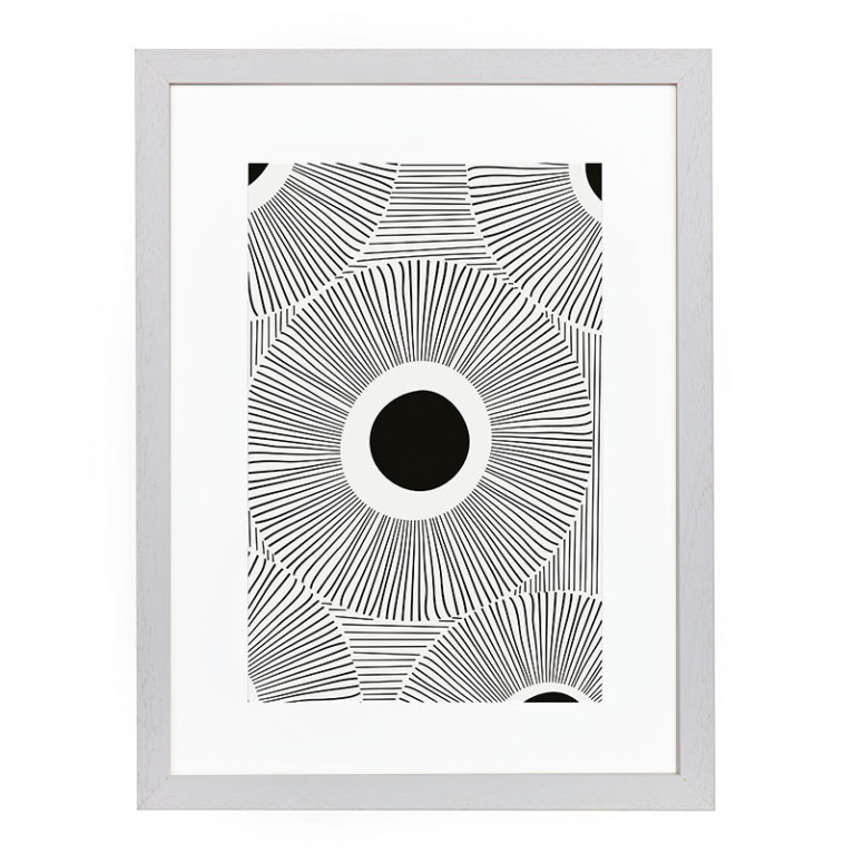 Wissellijst Hout Wit Breed 40x60 cm - Art Print en Passe Partout