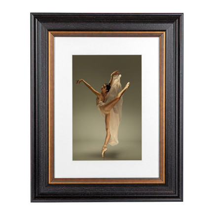 Fotolijst Mozart Zwart/Goud A3 (29,7x42 cm) - Art Print en Passe Partout