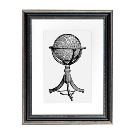 Fotolijst Venice Zwart/Zilver A3 (29,7x42 cm) - Art Print en Passe Partout
