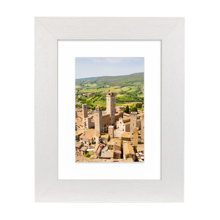 Fotolijst Milano Wit 50x70 cm - Art Print en Passe Partout