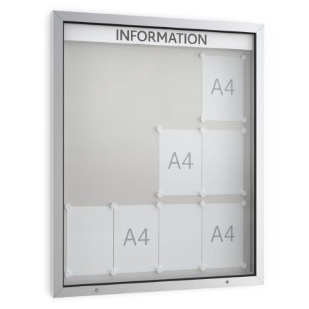 Informatiekast Buiten Draaideur 12x A4 Economy