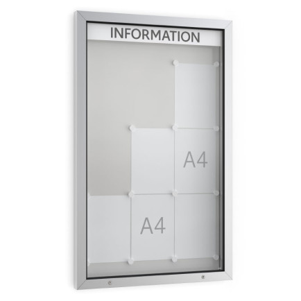 Informatiekast Buiten Draaideur 9x A4 Economy
