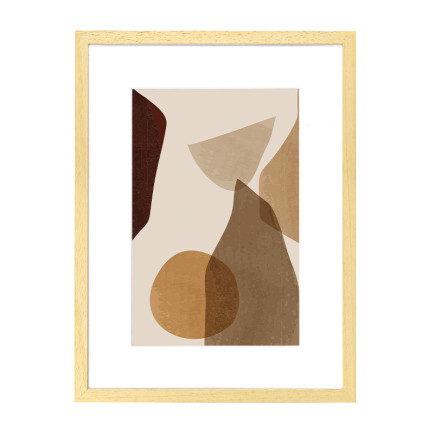 Wissellijst Hout 24x30 cm - Lijst met artwork en passe partout